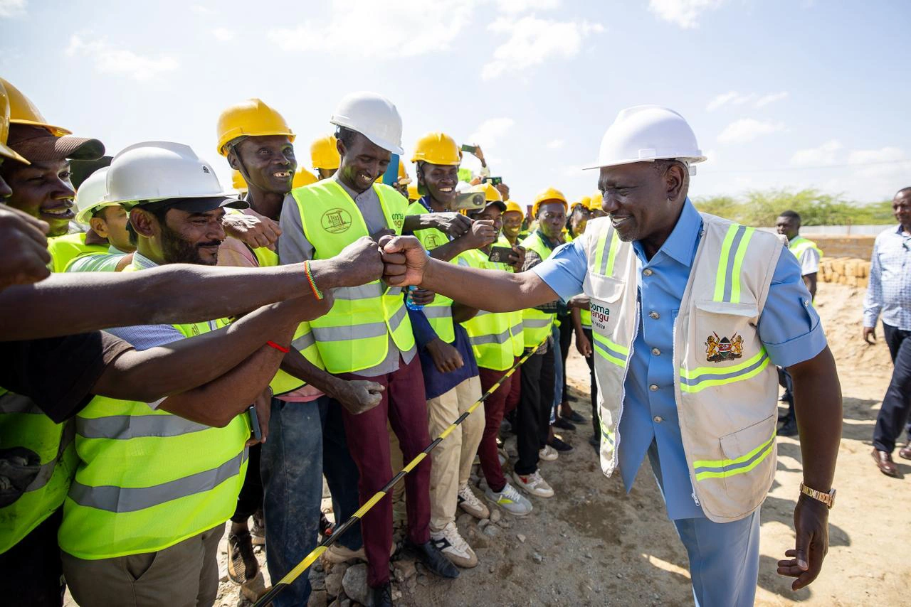 Affordable Housing and Settlement_PRESIDENT WILLIAM RUTO LAYS A FOUNDATION STONE FOR THE 302-UNIT ARCHER'S POST AFFORDABLE HOUSING PROJECT IN SAMBURU EAST CONSTITUENCY.