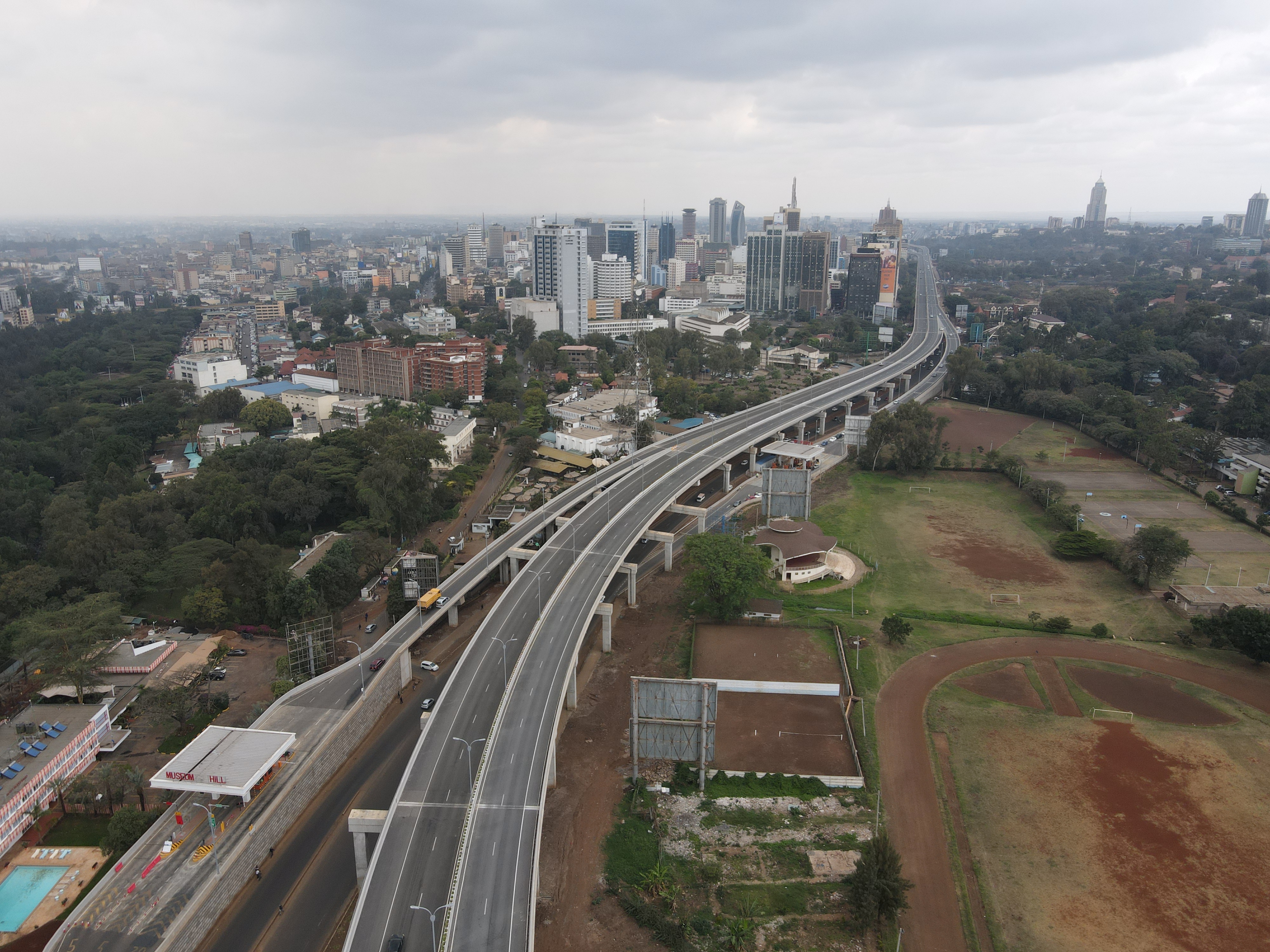 Big Four Agenda_President Uhuru Kenyatta Big Four Nairobi Expressway Drone Shots 1