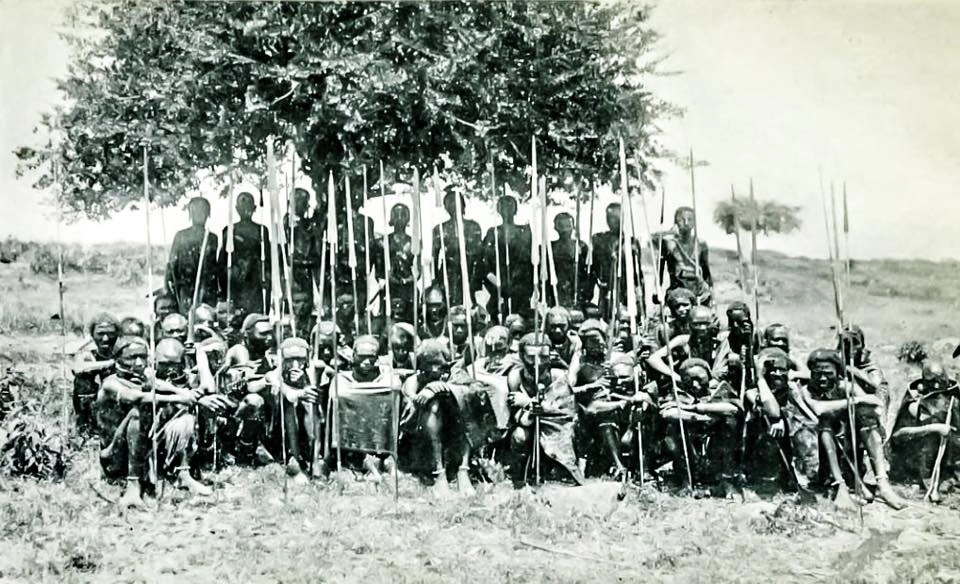 Indigenious communities and migration pattern_Maasai warriors near the Athi plains in 1910