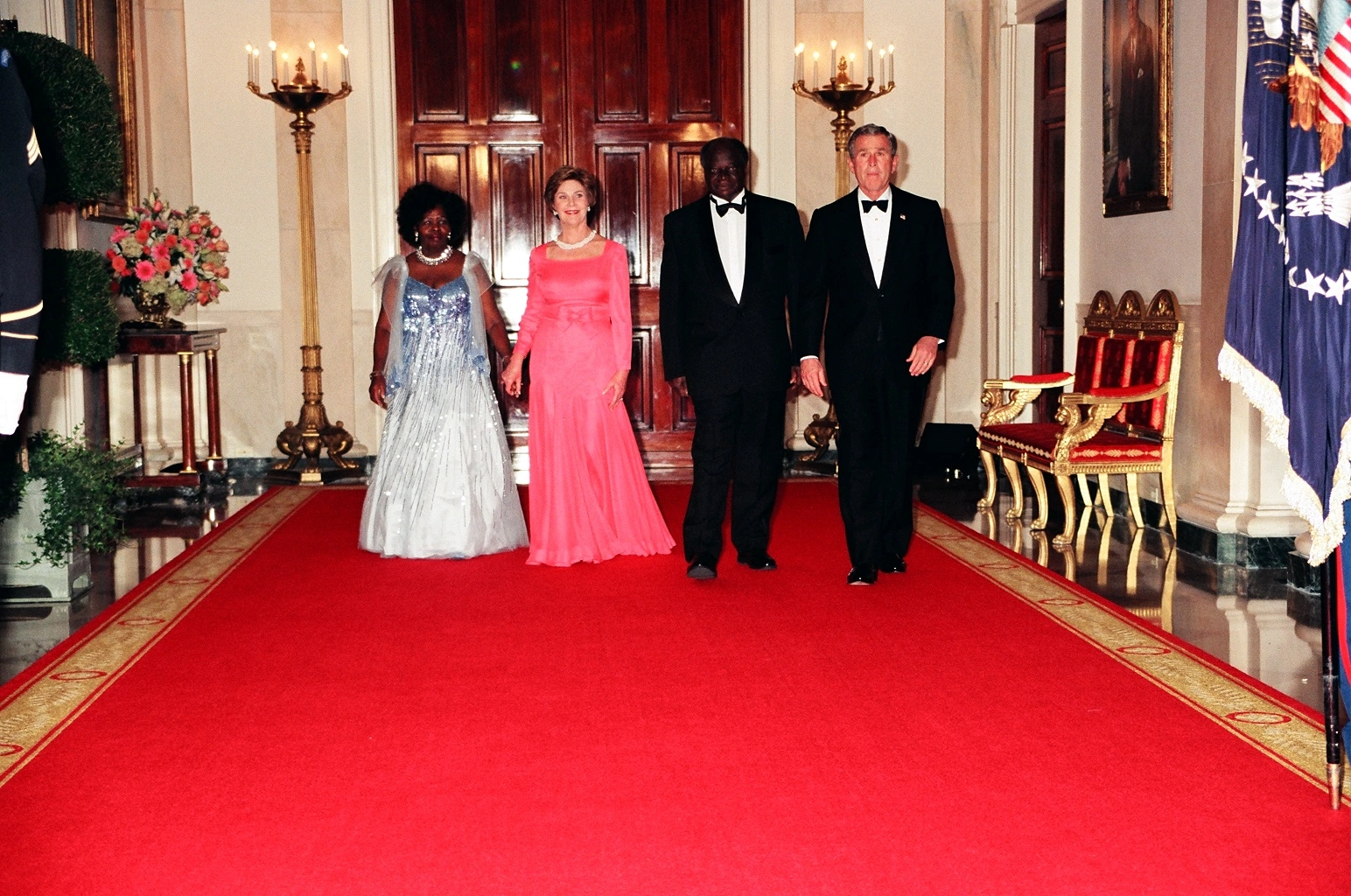 President Mwai Kibaki State Visit to the United States dinner hosted by President George W Bush at the White House