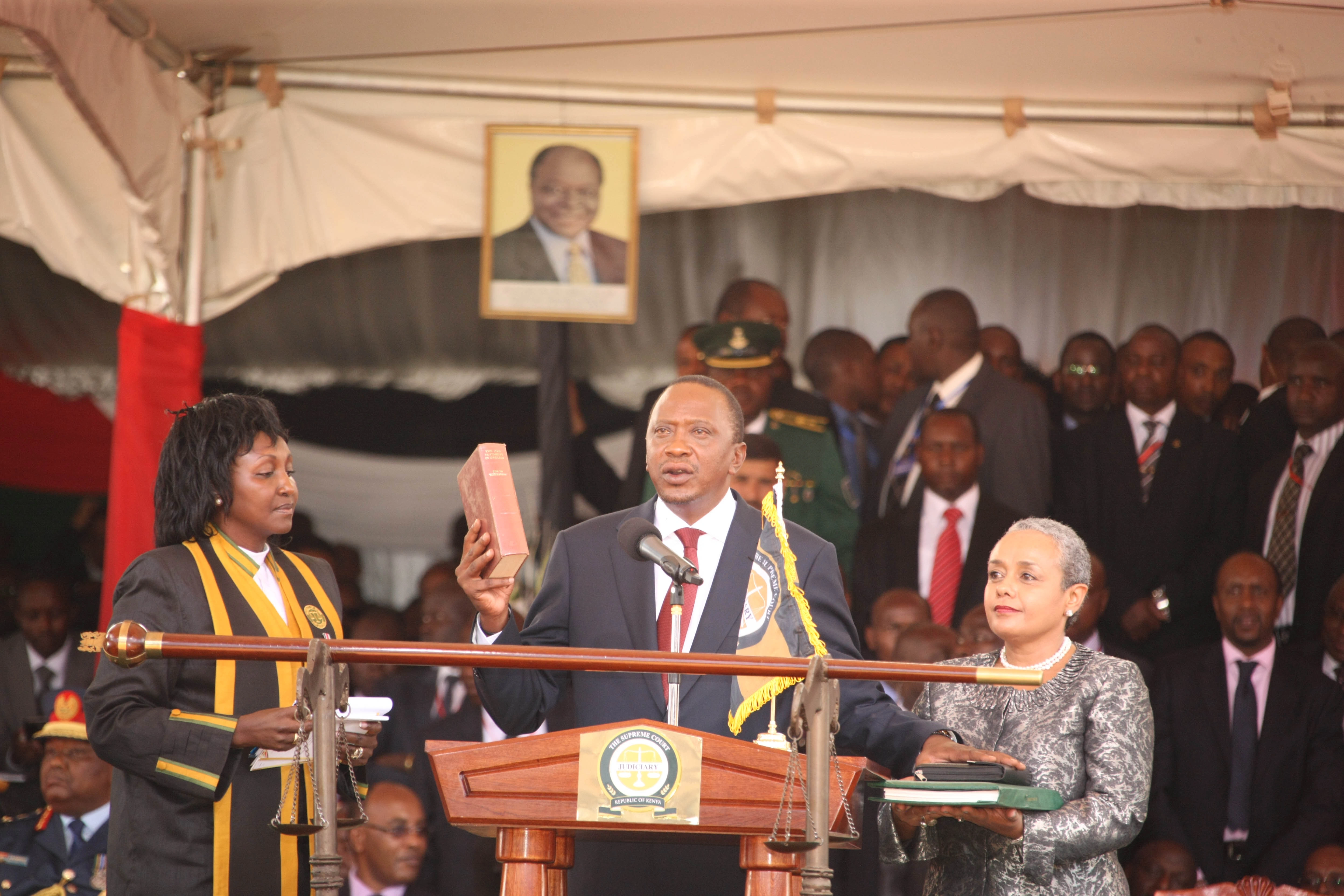 President Uhuru Kenyatta Inauguration Oath of Office as the 4th President of Kenya at Kasarani Stadium Nairobi