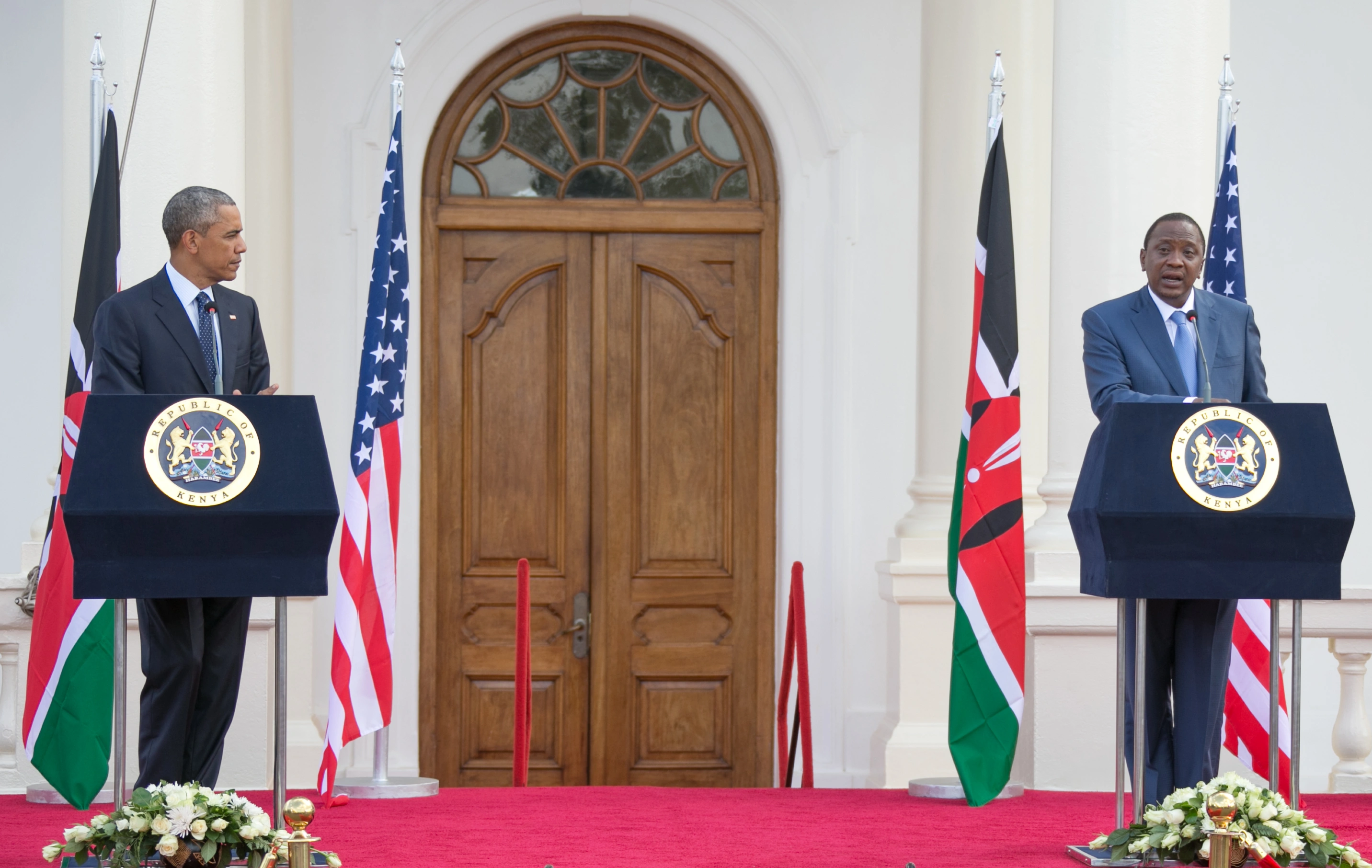 President Uhuru Kenyatta and US President Barack Obama Joint Press Conference at State House Nairobi