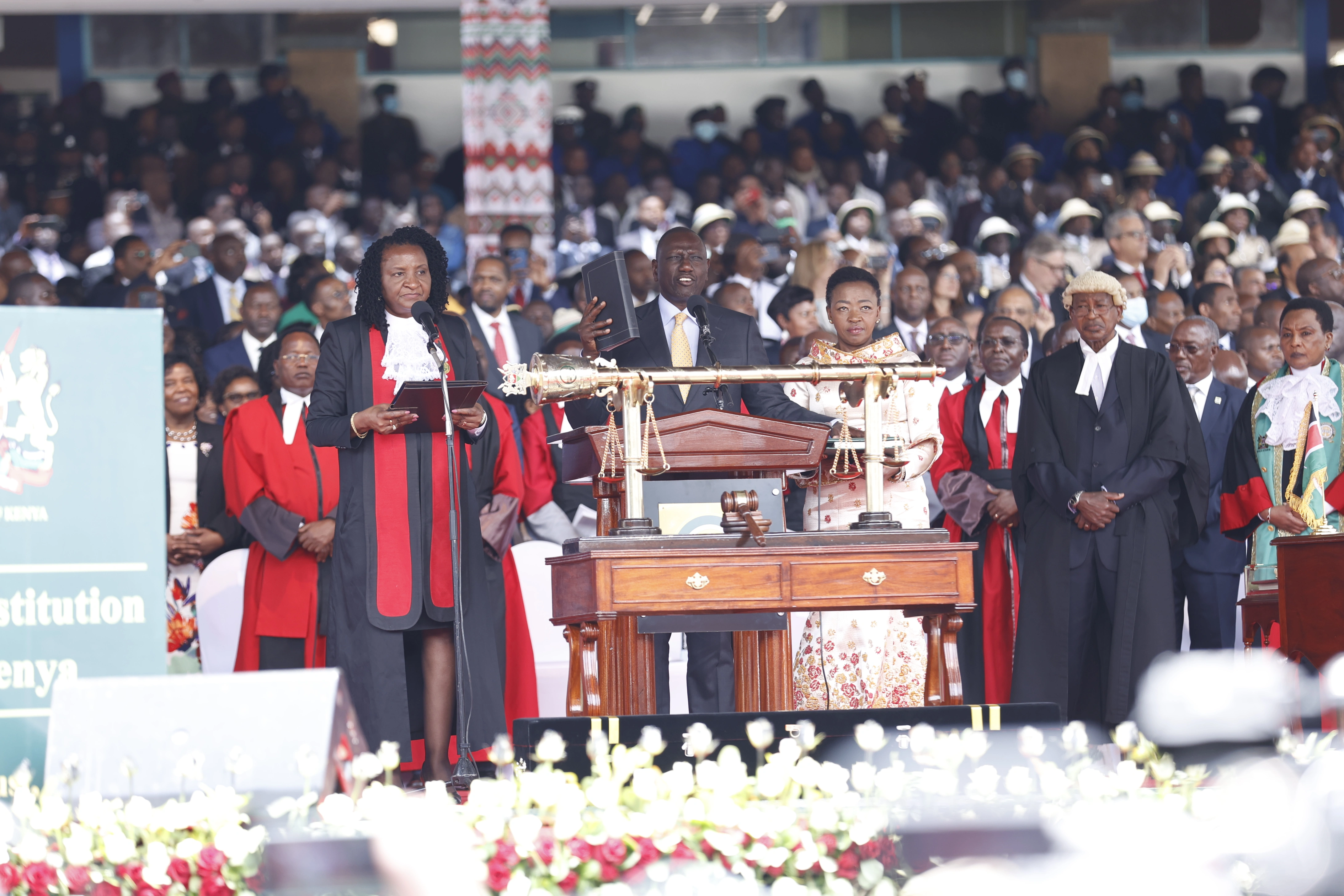 President William Ruto Inauguration as the 5th President of Kenya at Kasarani Stadium Nairobi Oath of Office