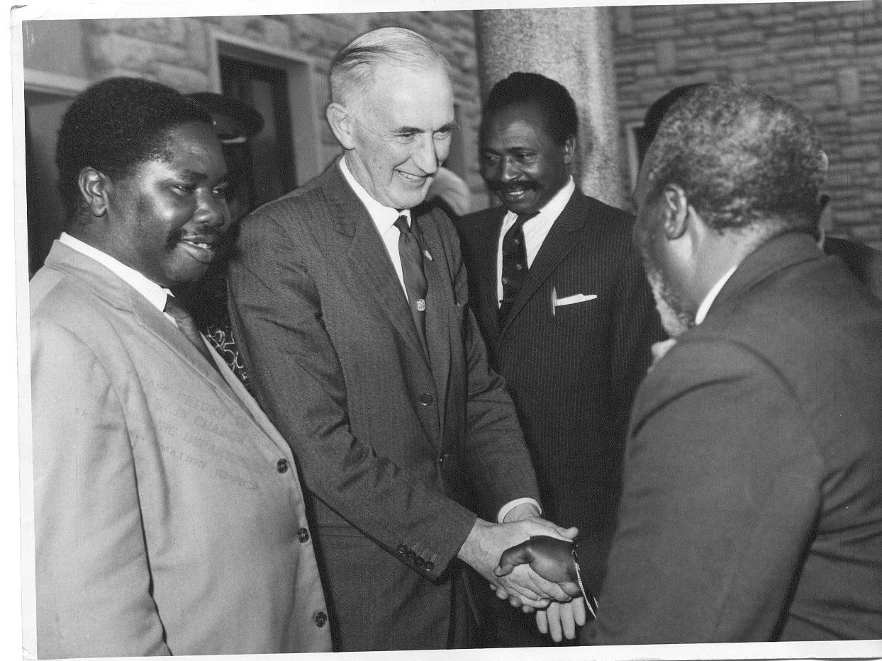 Sessional Paper No.10_President Jomo Kenyatta pictured touring the new Parliament Buildings_4 Nov 1965.