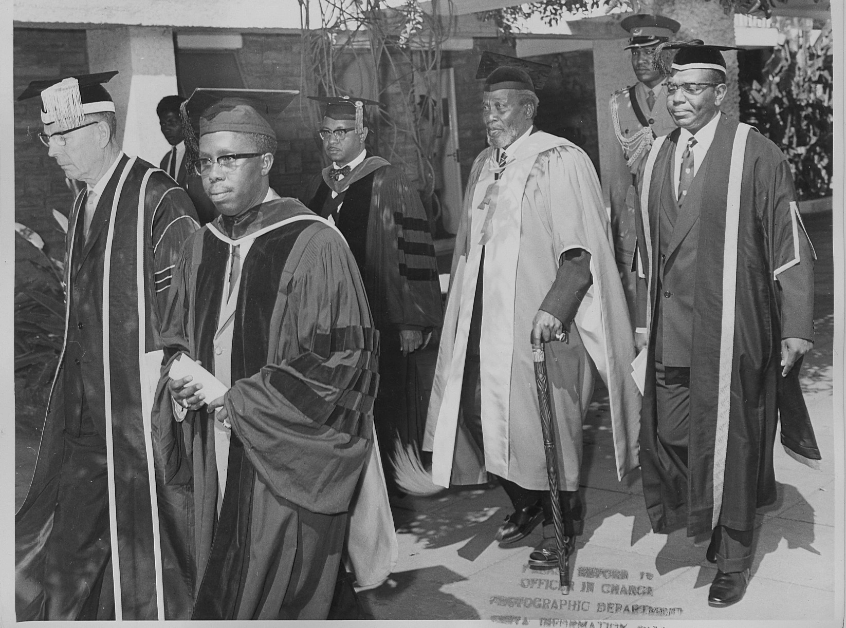 Spirit of Harambee_President Jomo Kenyatta pictured being welcomed at University of Nairobi_28 September 1968