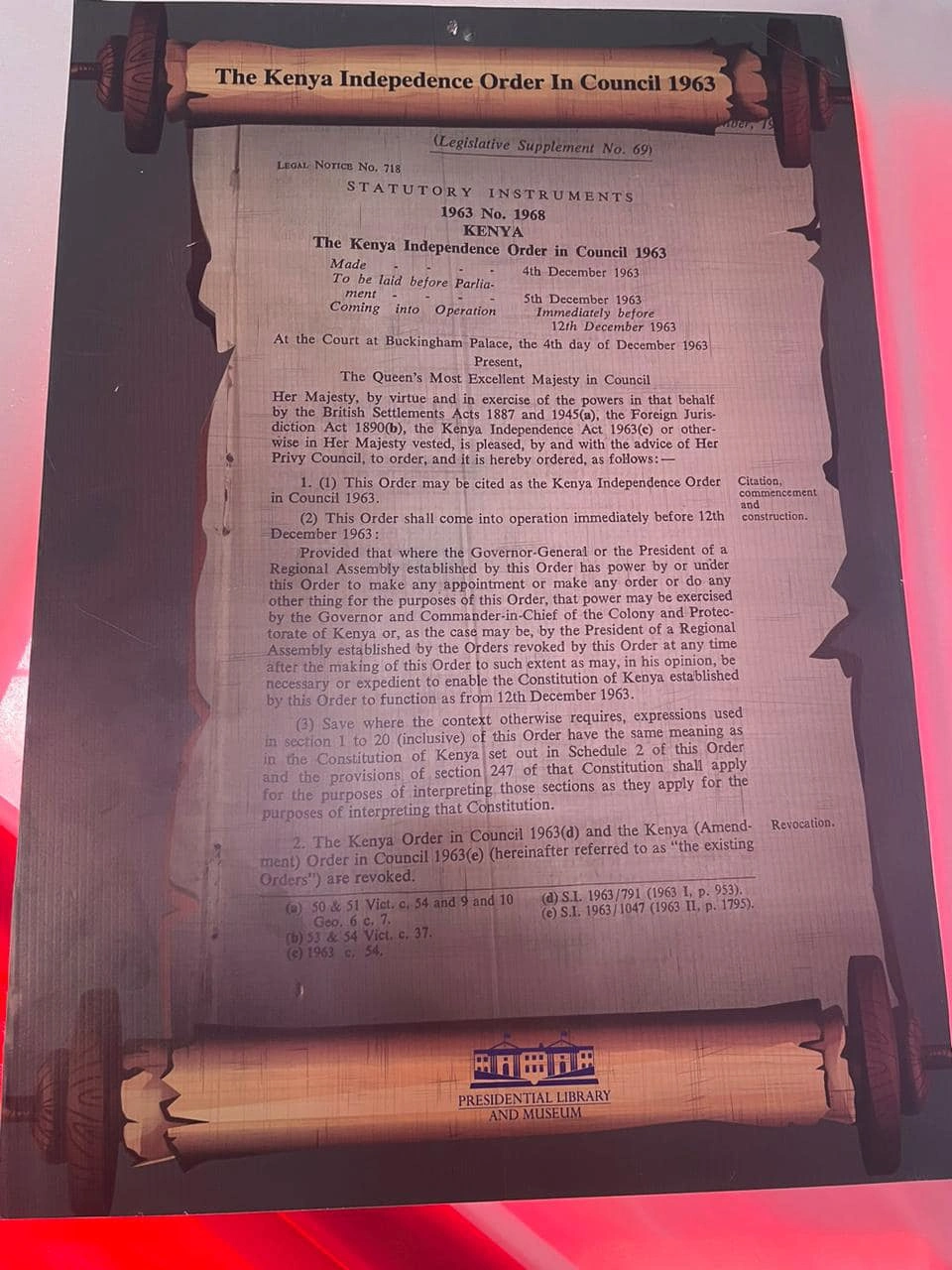 independence order