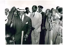 Spirit of Harambee_President Jomo Kenyatta with VP Daniel Arap Moi in 1970